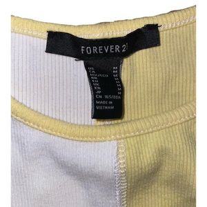 Split color FOREVER21 tank top